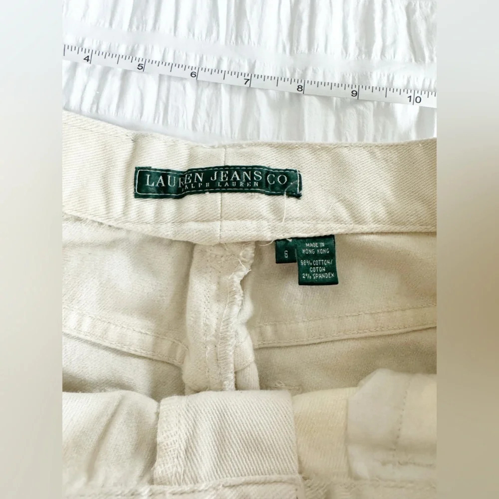 Lauren Ralph Lauren Jeans Co Beaded Bootcut Vintage Size 6 High Waist Size 6 90s - Picture 9 of 10